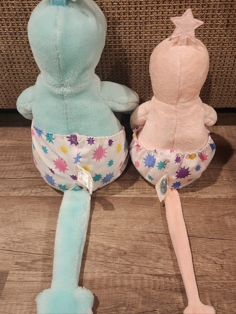 Set of 2 Gund Pink & Teal ZWIBBLE DIBBLE Plush Toys From Late 80s Early 90s - Picture 6 of 11
